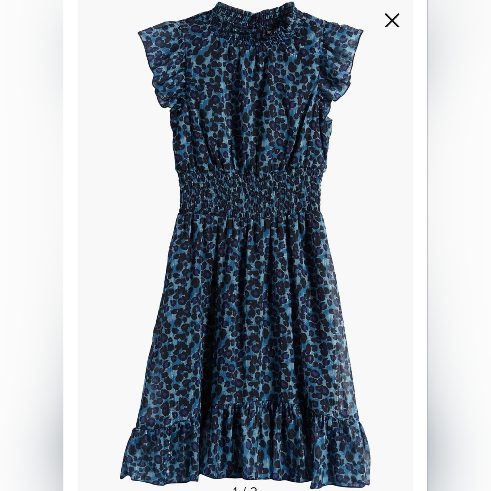 Ava & Yelly Kids' Smocked Cap Sleeve Flounce Hem Dress